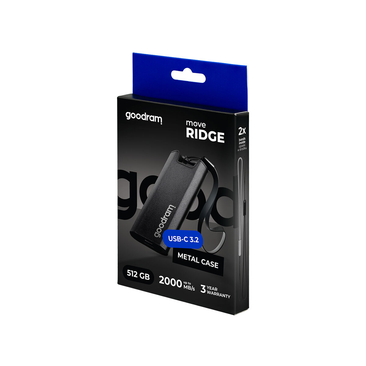 Afbeeldingen van External Hard Drive GoodRam Move Ridge 512 GB SSD