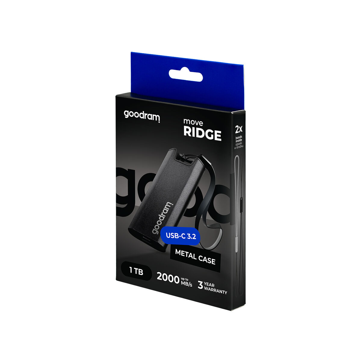 Afbeeldingen van External Hard Drive GoodRam Move Ridge 1 TB SSD