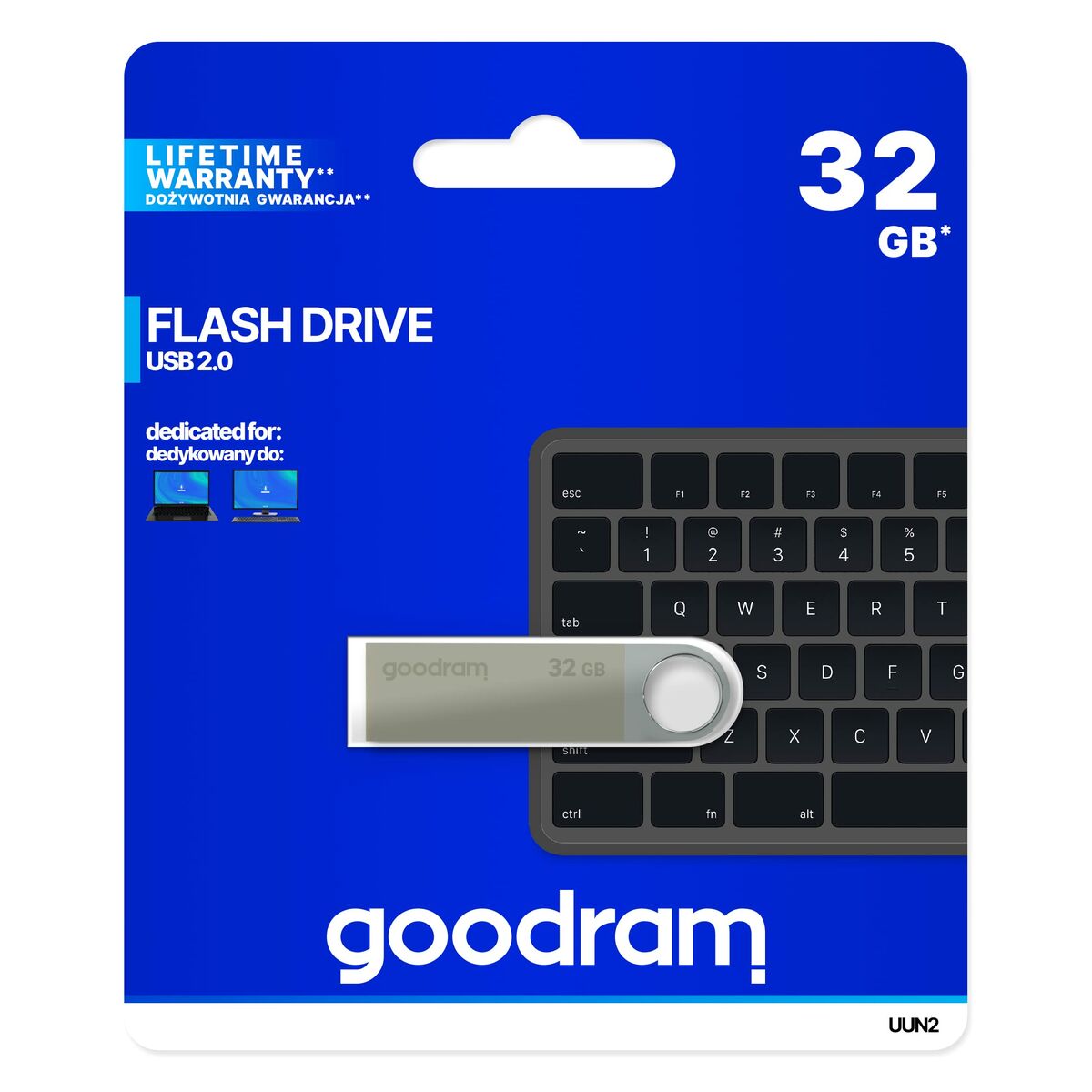 Afbeeldingen van USB stick GoodRam UUN2-0320S0R11 Black Silver 32 GB