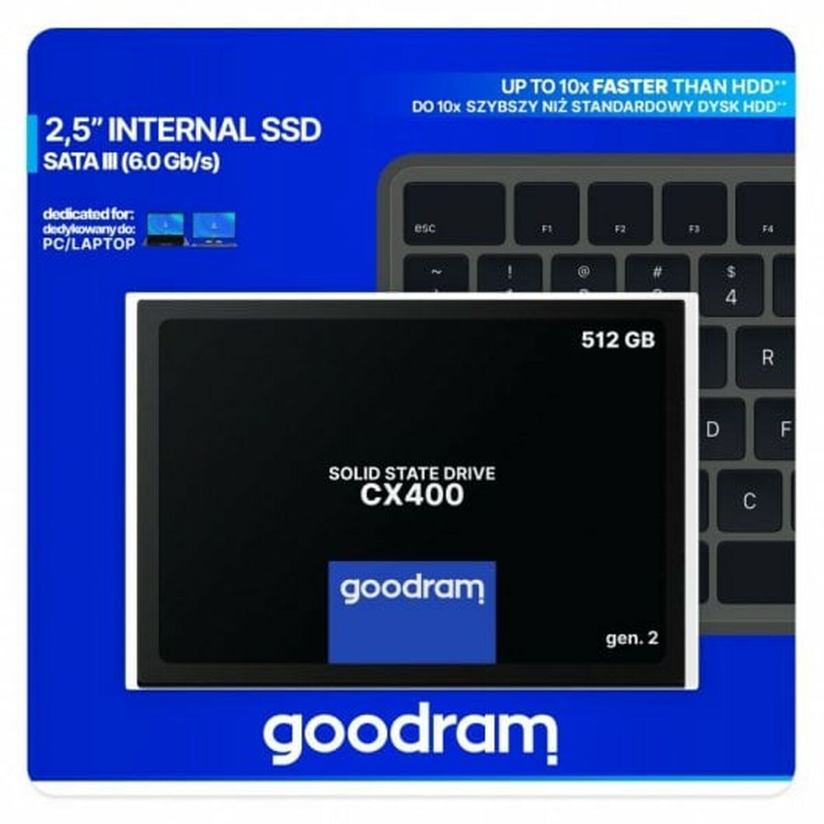 Picture of Hard Drive GoodRam CX400 gen.2 512 GB SSD