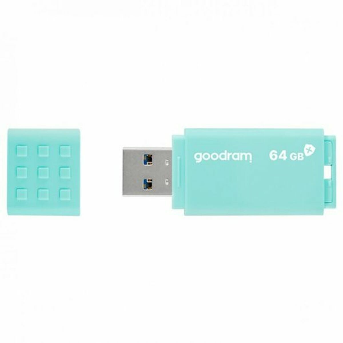 Afbeeldingen van USB stick GoodRam UME3-0640CRR11 Turquoise 64 GB