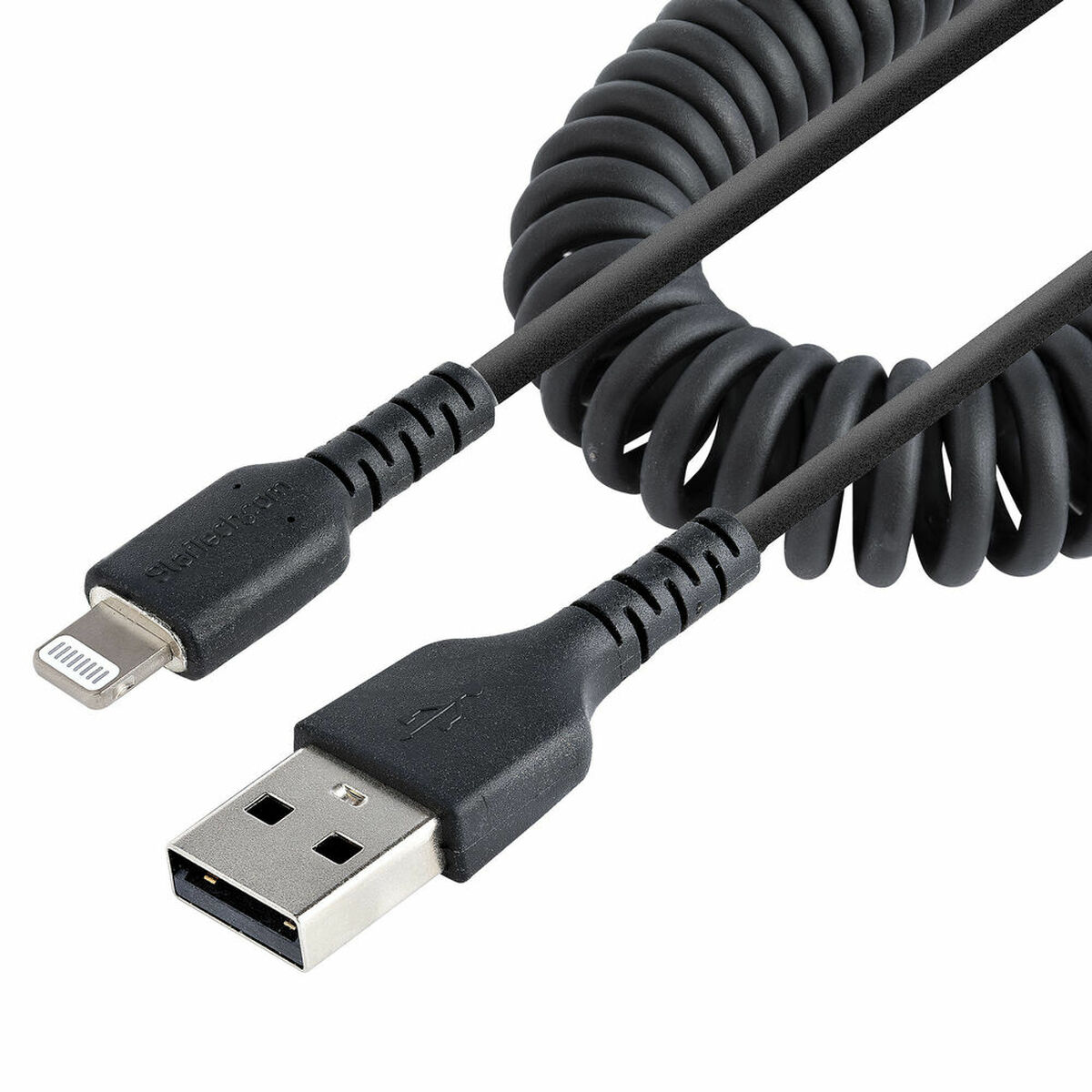 Câble USB vers Lightning Startech RUSB2ALT1MBC Noir 1 m
