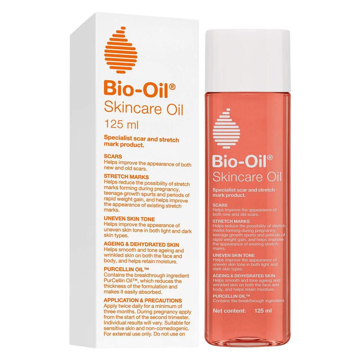 Huile corporelle anti-vergetures PurCellin Bio-oil 125 ml (1 Unité)