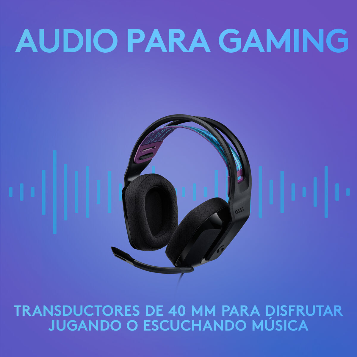 Ausinės su mikrofonu Logitech 981-000978 Juoda