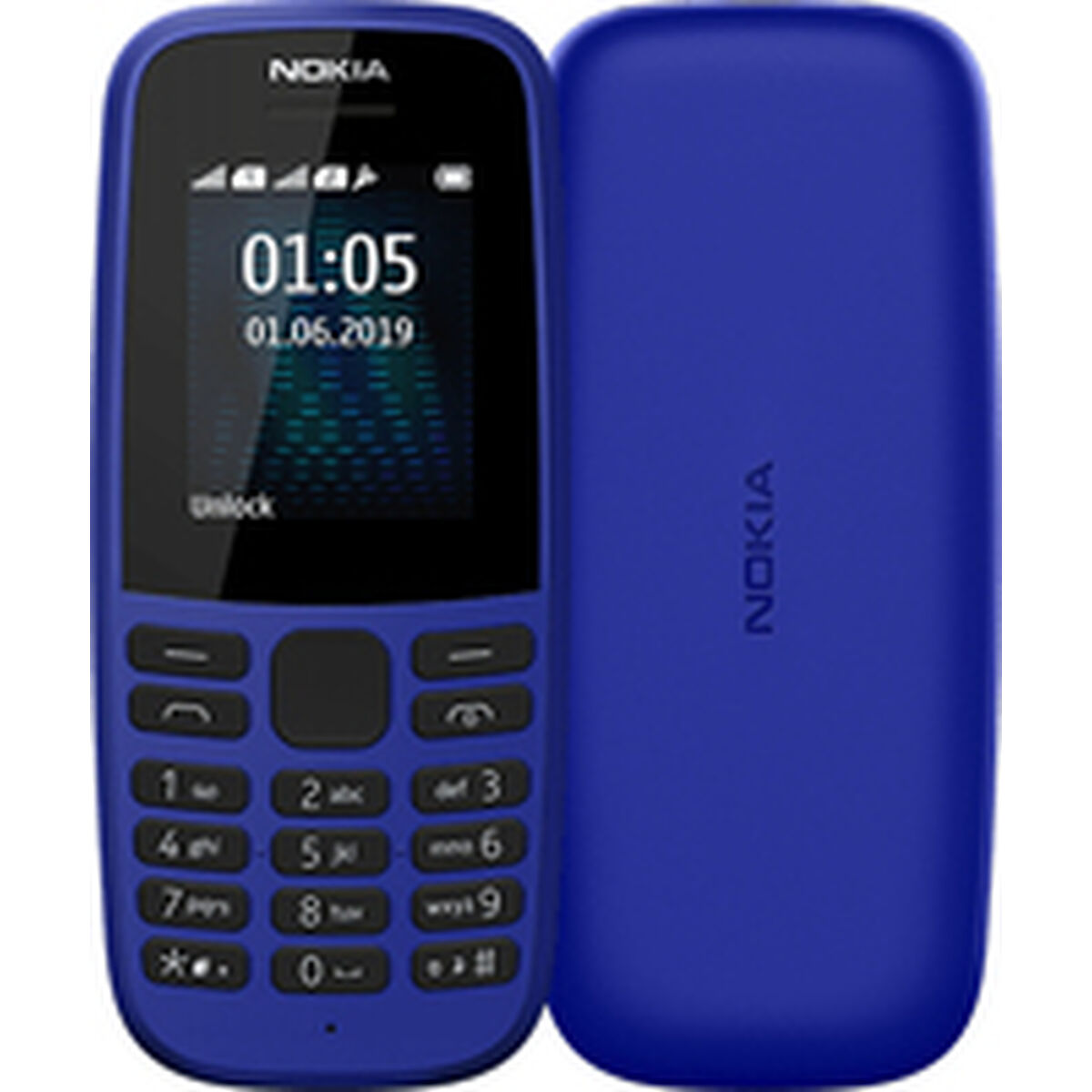 Bild von Mobile phone Nokia 105 Blue (Refurbished B)