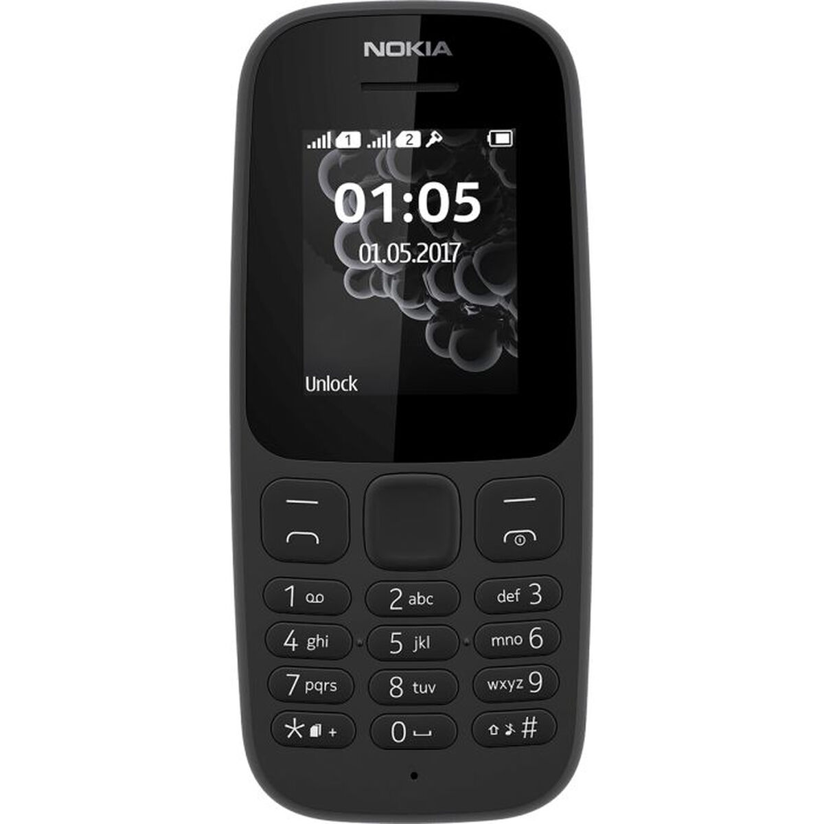 Téléphone Portable Nokia 105SS Noir 1,8
