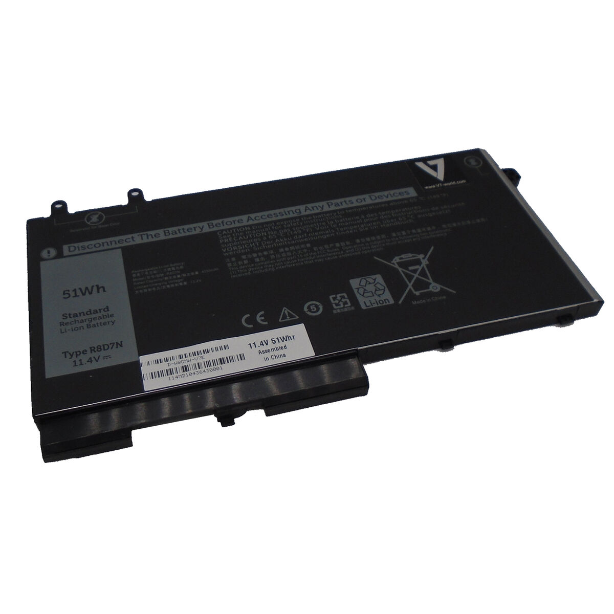 Batterie pour Ordinateur Portable V7 D-W8GMW-V7E Noir 8500 mAh 11,4 V