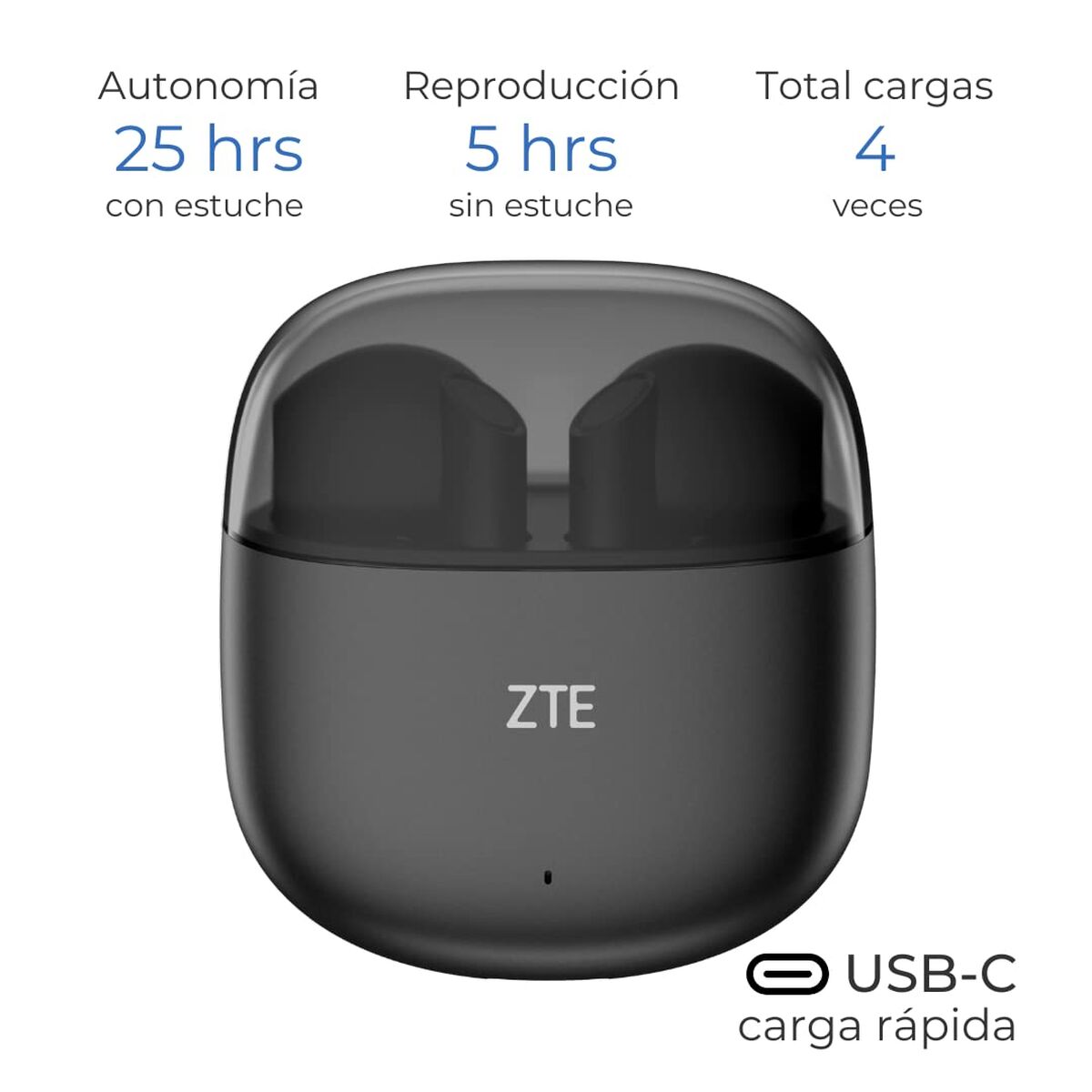 Picture of Wireless Headphones ZTE BUDS 2 Black