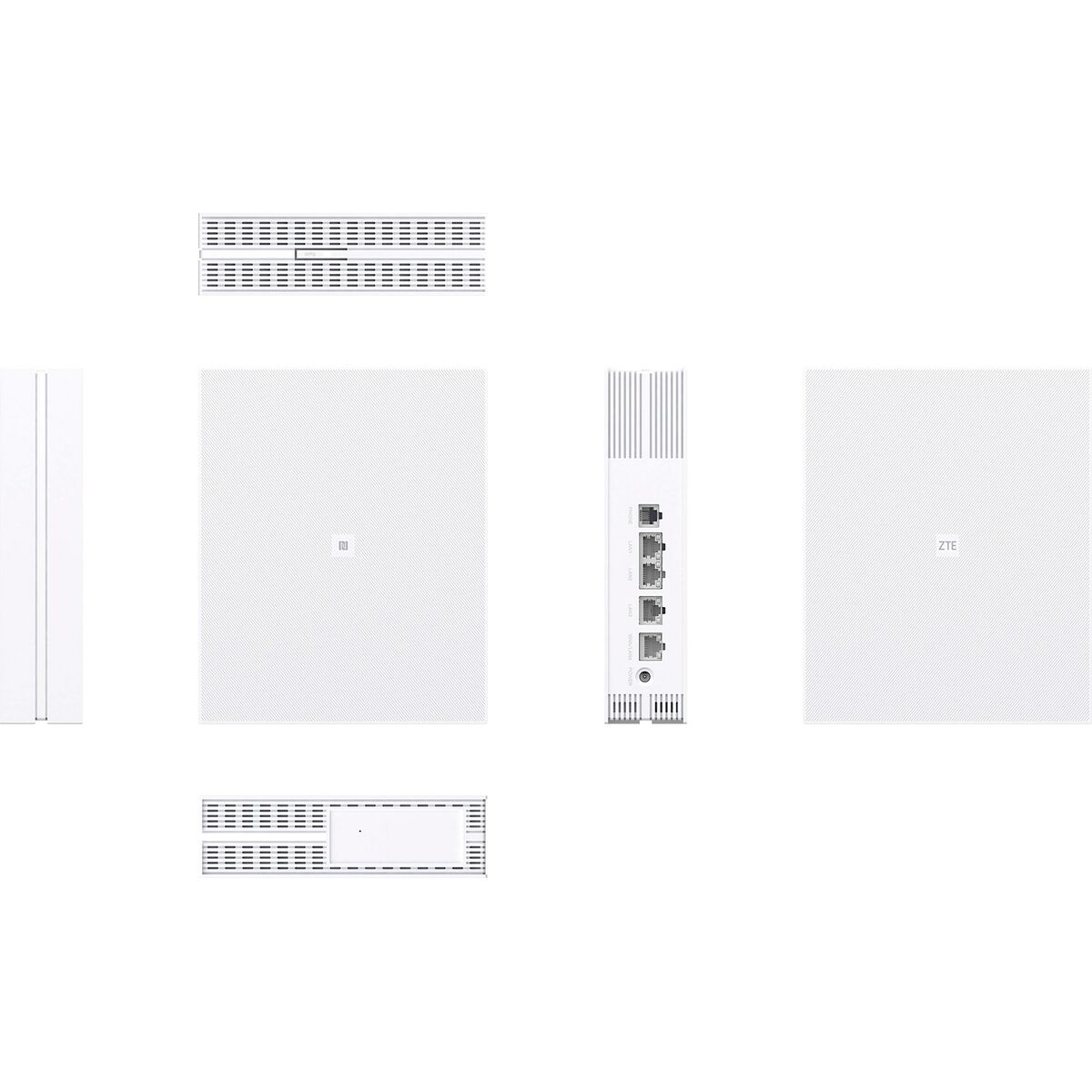 Afbeeldingen van Router ZTE T5400 White RJ45 Wi-Fi 5 GHz Wi-Fi 6 GHz Wi-Fi 4
