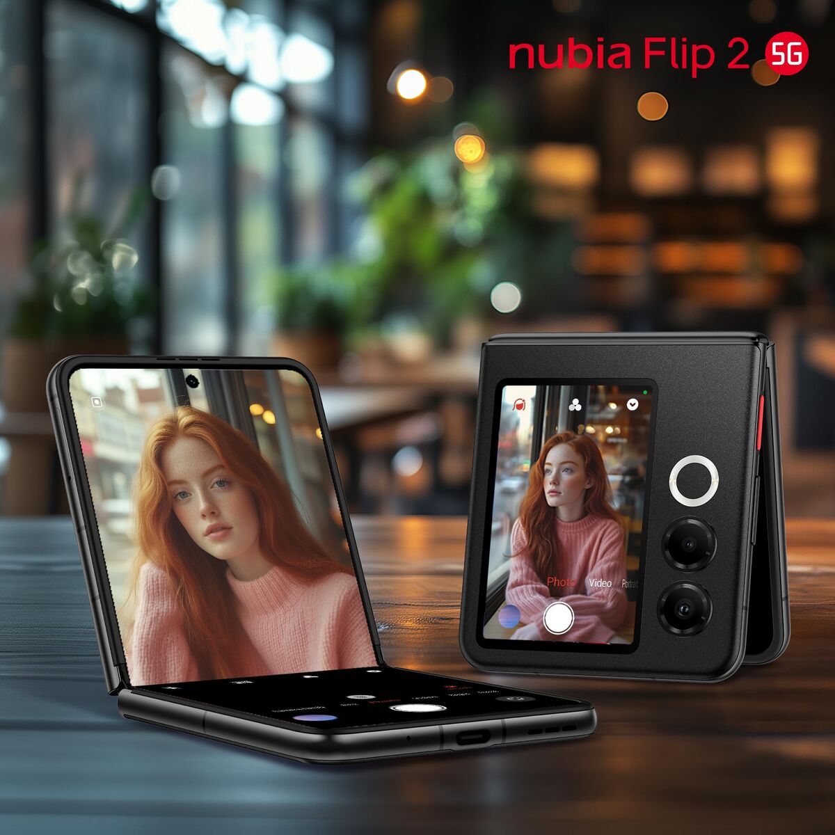 Smartphone Nubia Nubia Flip 6,9" Octa Core Mediatek Dimensity 7300 8 GB RAM 256 GB Black
