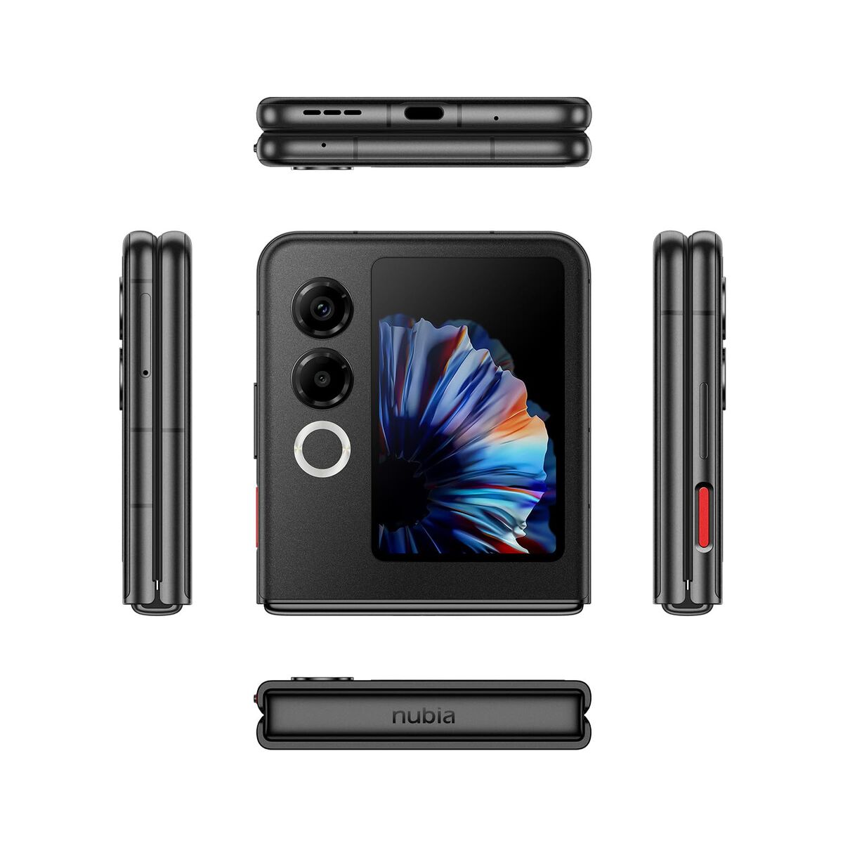 Smartphone Nubia Nubia Flip 6,9" Octa Core Mediatek Dimensity 7300 8 GB RAM 256 GB Black