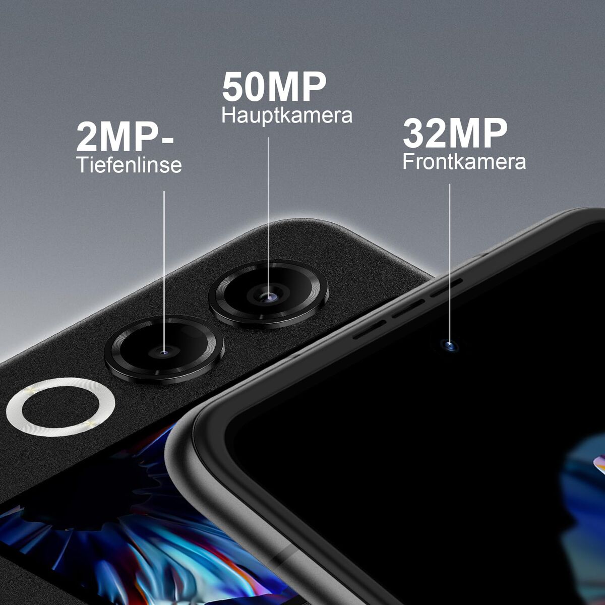 Smartphone Nubia Nubia Flip 6,9" Octa Core Mediatek Dimensity 7300 8 GB RAM 256 GB Black