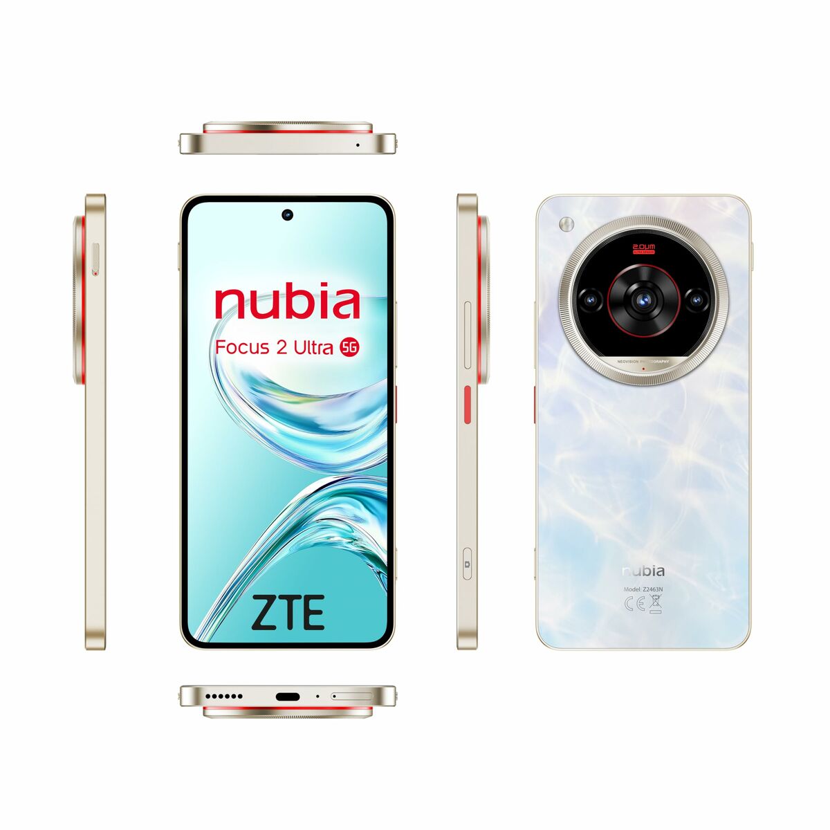 Smartphone ZTE Nubia Focus 2 Ultra 6,8" Octa Core Unisoc T760 8 GB RAM 512 GB White