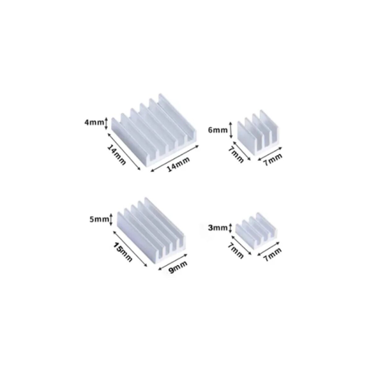 Afbeeldingen van Heat sink RASPBERRY PI PI 4