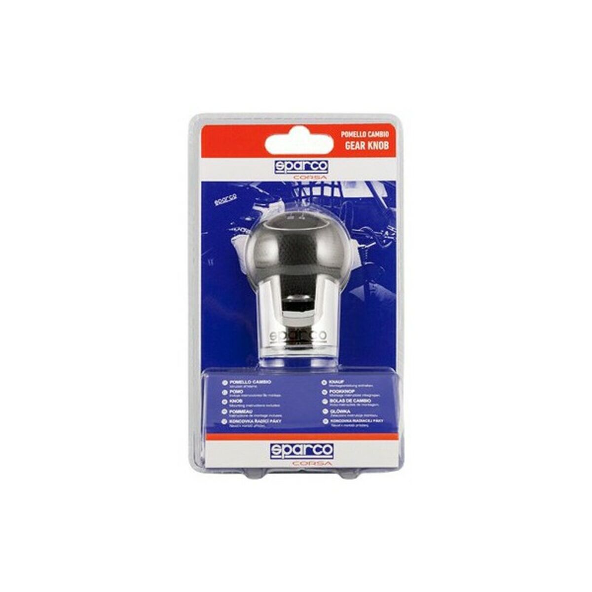 Shift Lever Knob Sparco Lazio Black