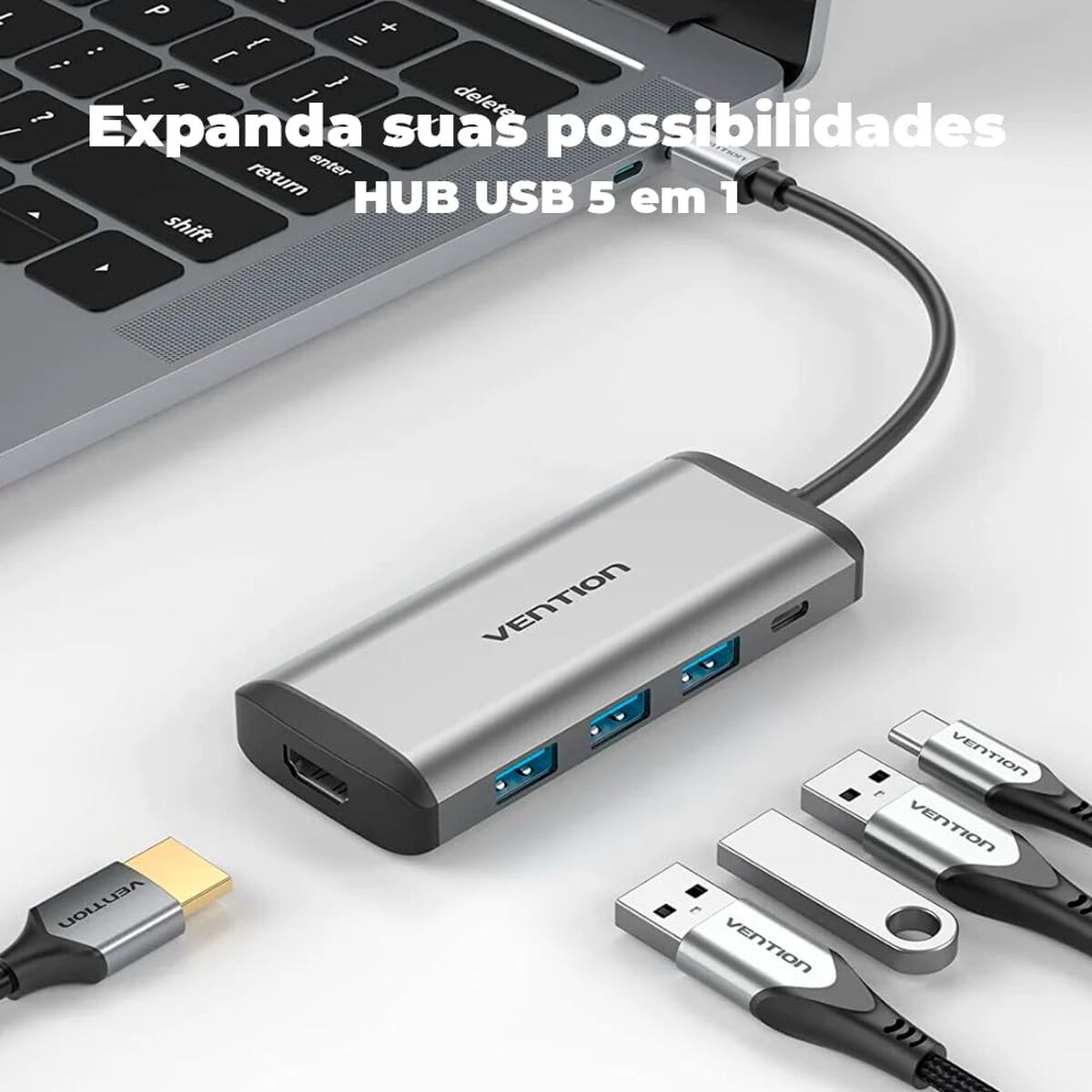 Picture of USB Hub Vention CNBHB Grey