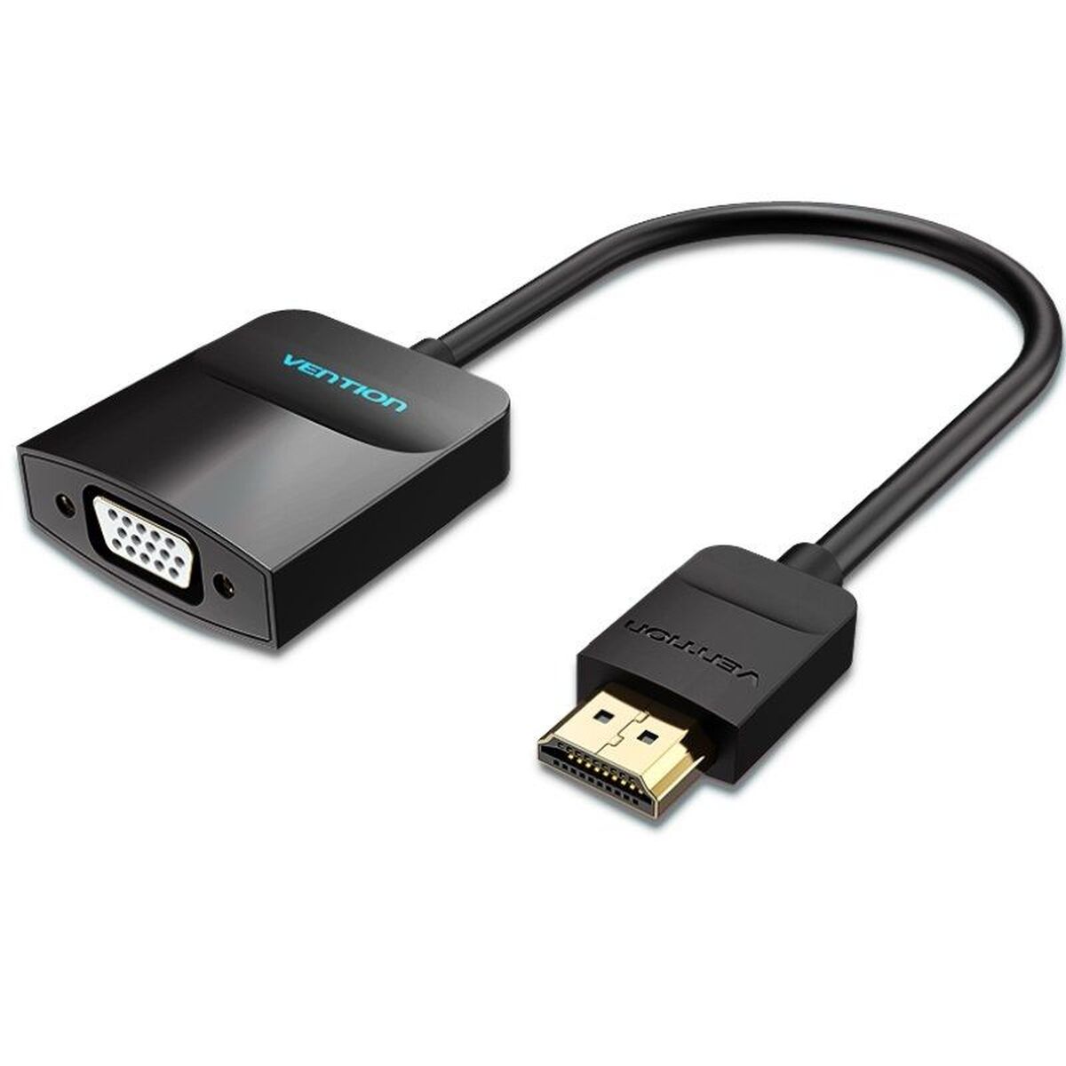 Bild von HDMI to VGA Adapter Vention 42444 Black 15 cm