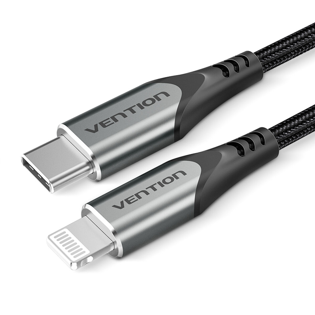 Kabel Lightning Vention TACHF Grijs 1 m