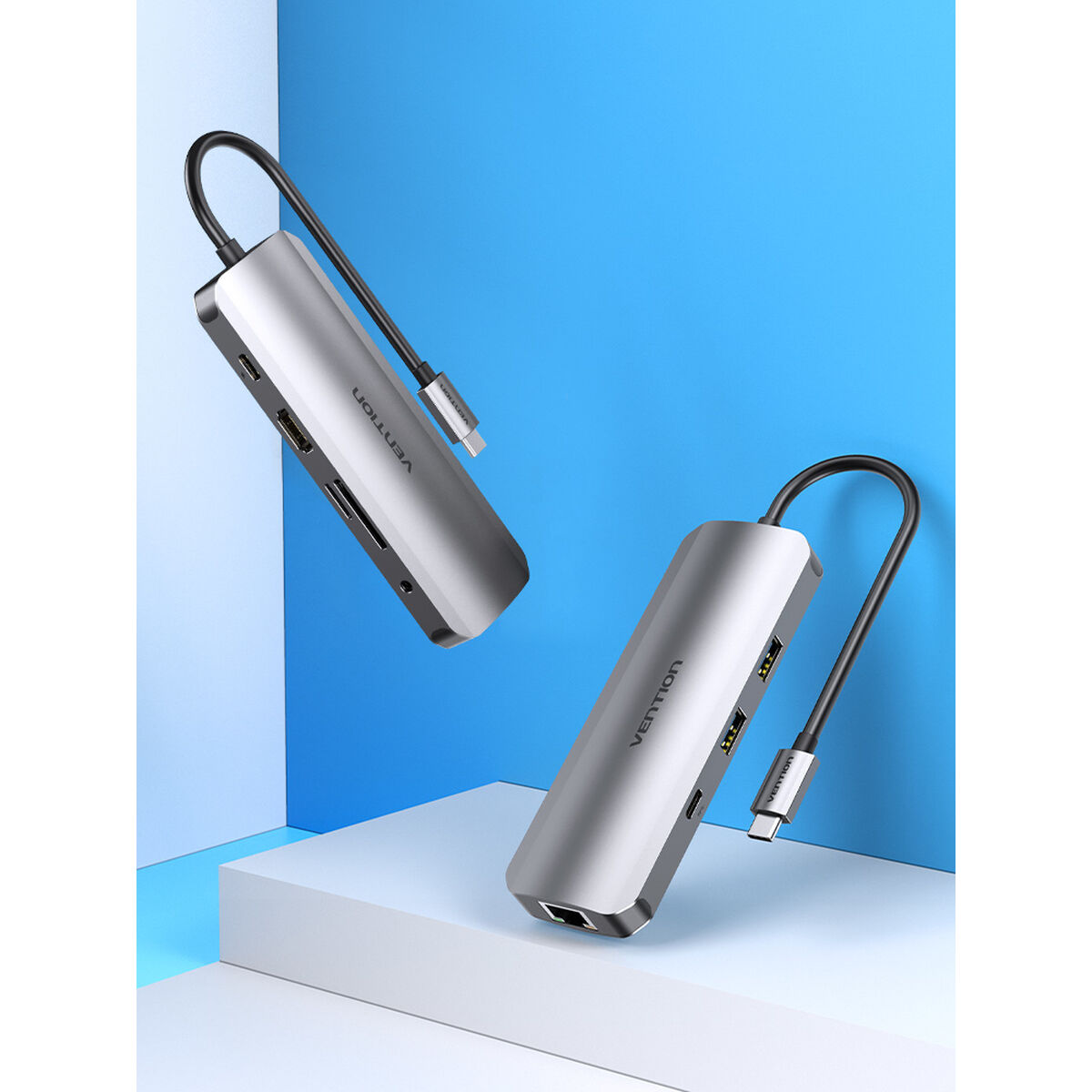 Bild von USB Hub Vention TOMHB Silver 100 W