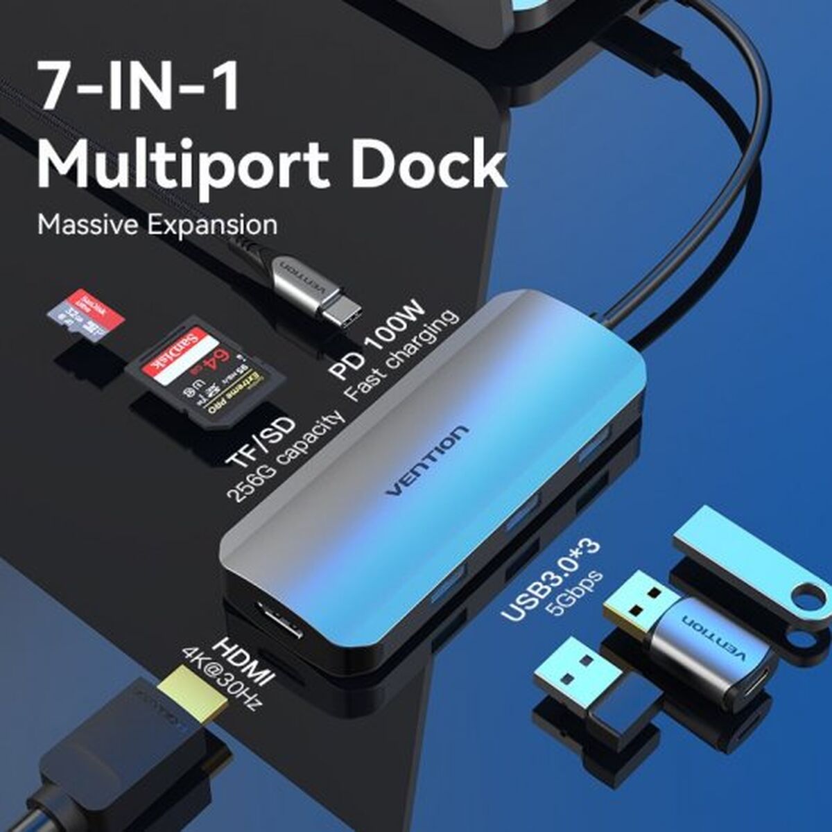 USB Hub Vention TOJHB 7-in-1