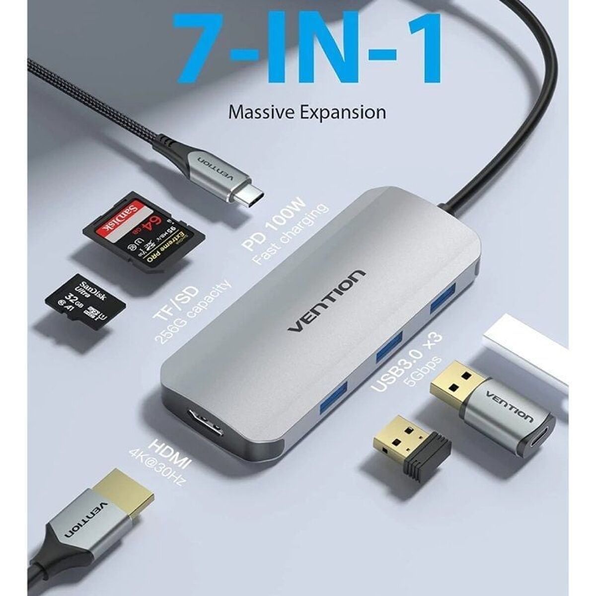 USB Hub Vention TOJHB 7-in-1
