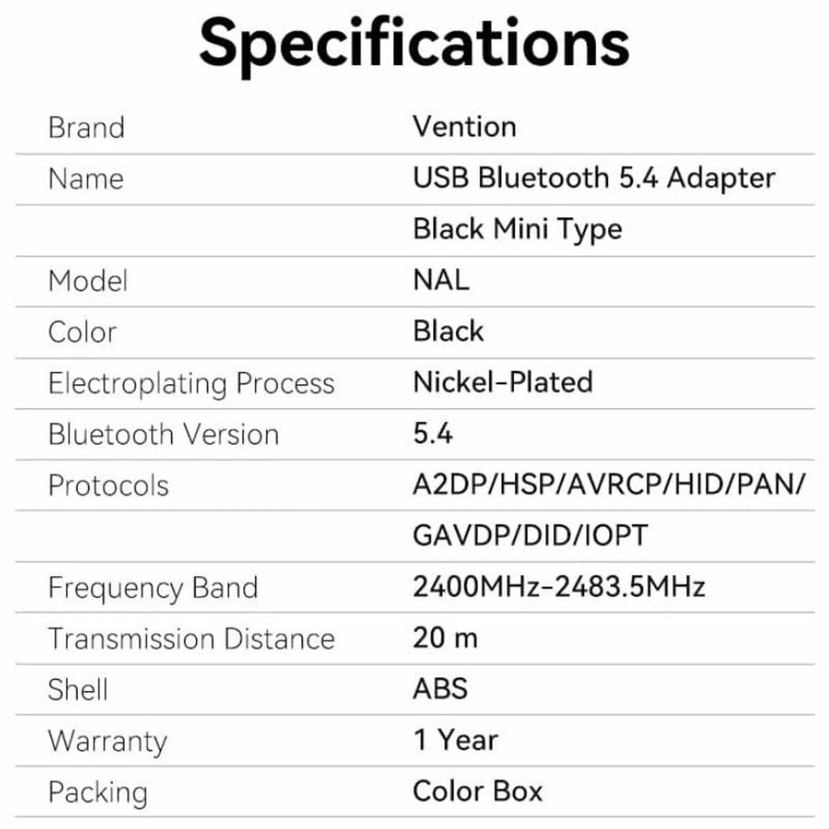 Afbeeldingen van USB-C Cable Vention NALB0