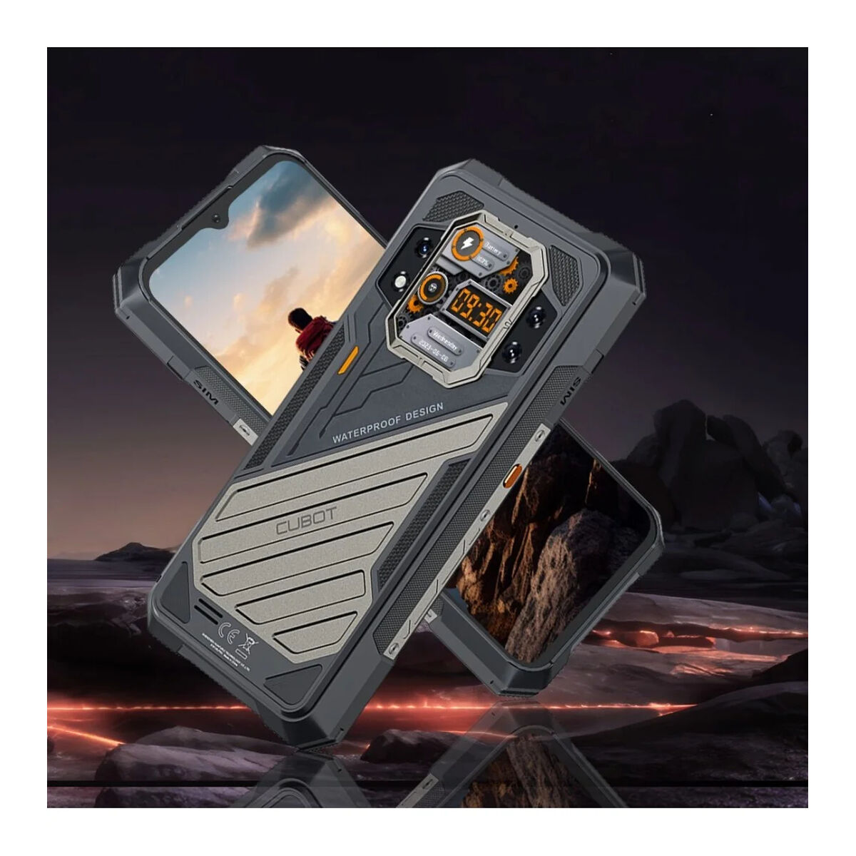 Smartphone Cubot KINGKONG X 6,58“ MediaTek Dimensity 8300-Ultra 16 GB RAM 256 GB Black