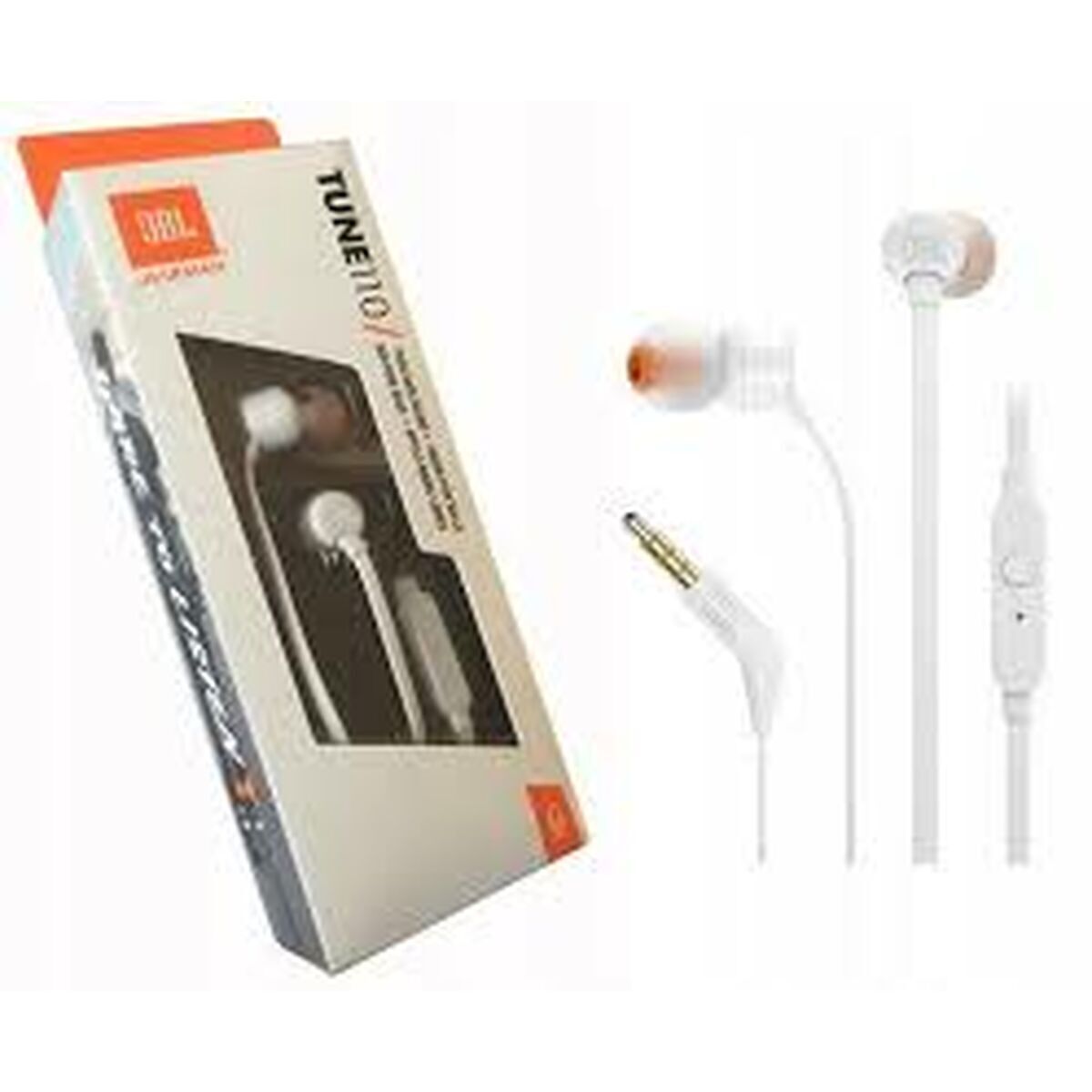 Bild von Headphones with Microphone JBL T110 White