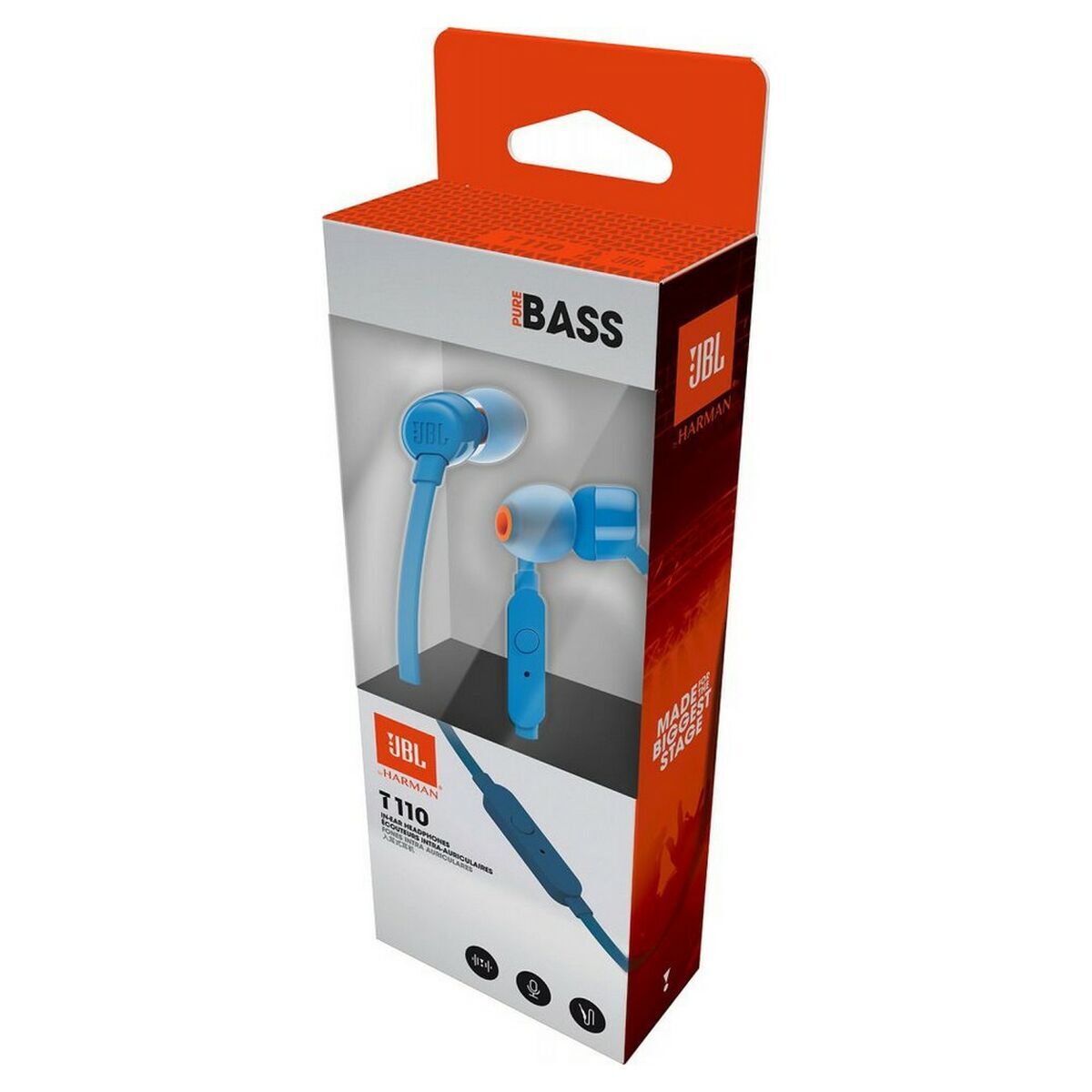 Bild von Headphones with Microphone JBL T110 Blue