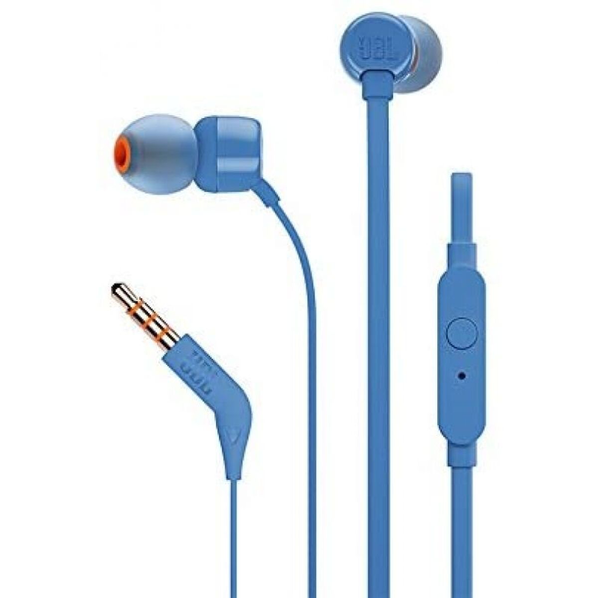 Headphones with Microphone JBL T110 Blue