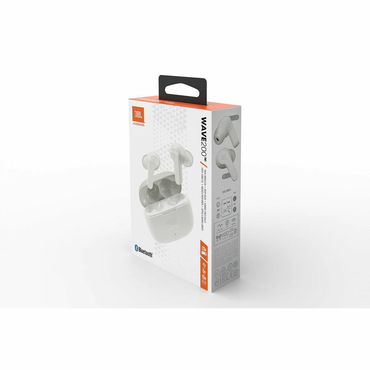 Bluetooth Headset with Microphone JBL JBLW200TWSWHT White