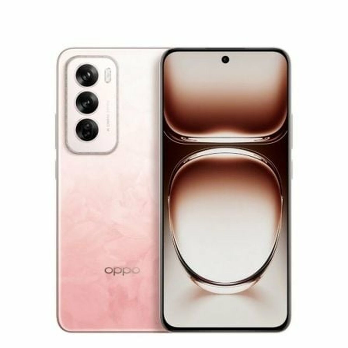 Oppo Reno 12 Smartphone - Octa Core, 12GB RAM, 256GB Lagring, Brun, 6.7" Dual SIM