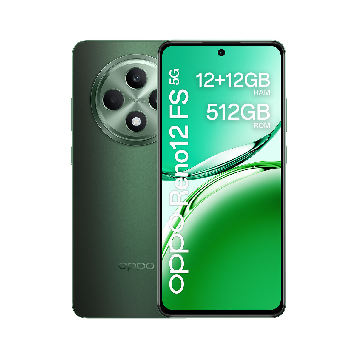 Bild von Smartphone Oppo Reno 12 6,67" 12 GB RAM 512 GB Black Green (Refurbished C)
