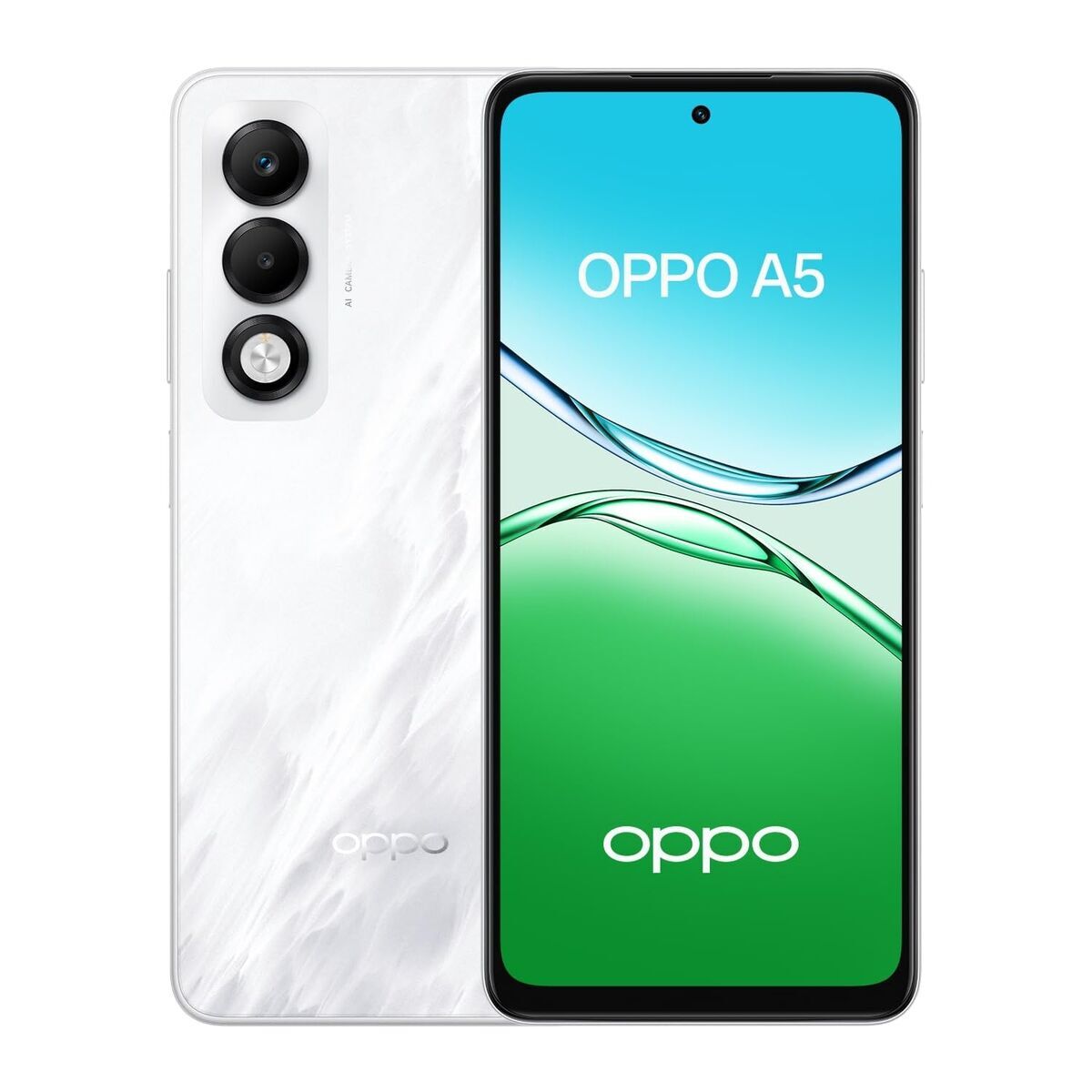 Smartphone Oppo A5 6,67" Octa Core Qualcomm Snapdragon 6s 4g Gen1 6 GB RAM 128 GB White
