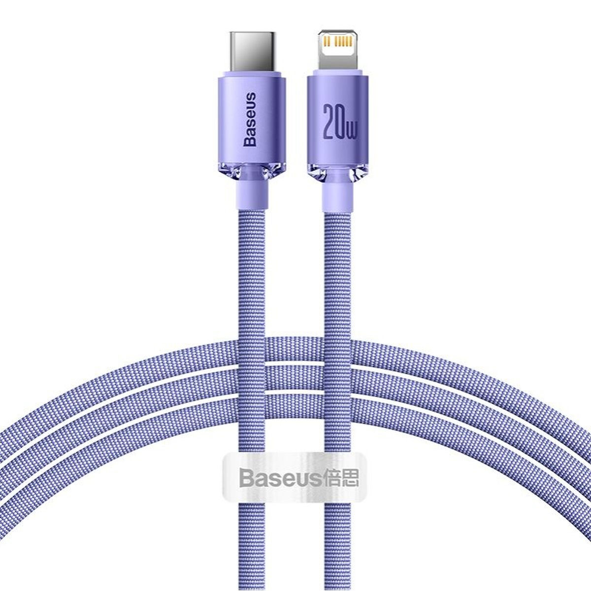 Câble USB-C vers Lightning Baseus CAJY000205 Violet 1,2 m