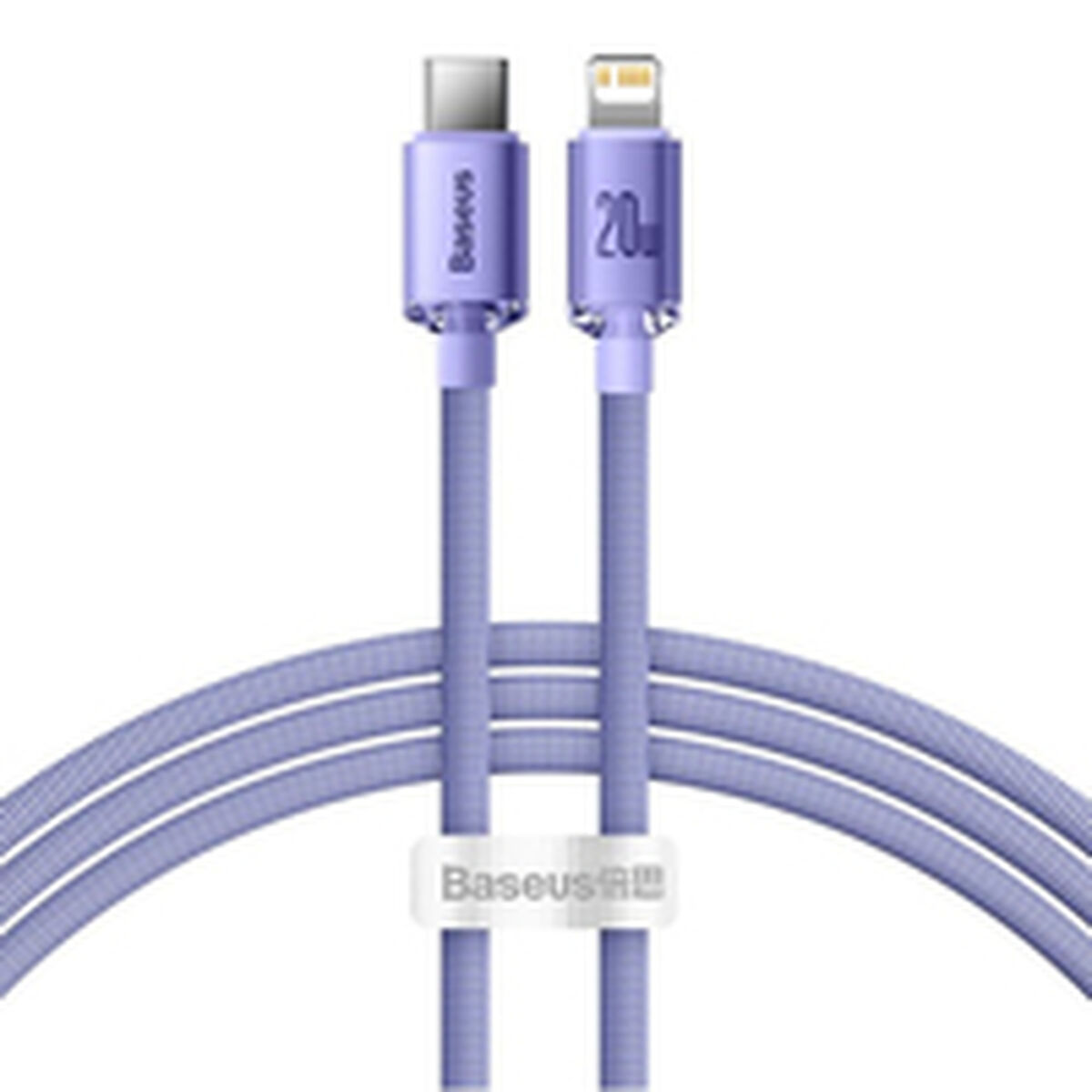 Image secondaire de Câble USB-C vers Lightning Baseus CAJY000205 Violet 1,2 m