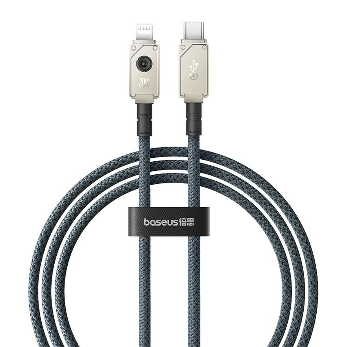 Câble USB-C vers Lightning Baseus P10355803221-00 Blanc Noir 1 m