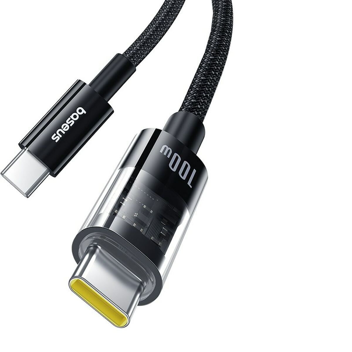 Image secondaire de Câble USB-C vers USB-C Baseus P10373000111-00 Noir 1 m