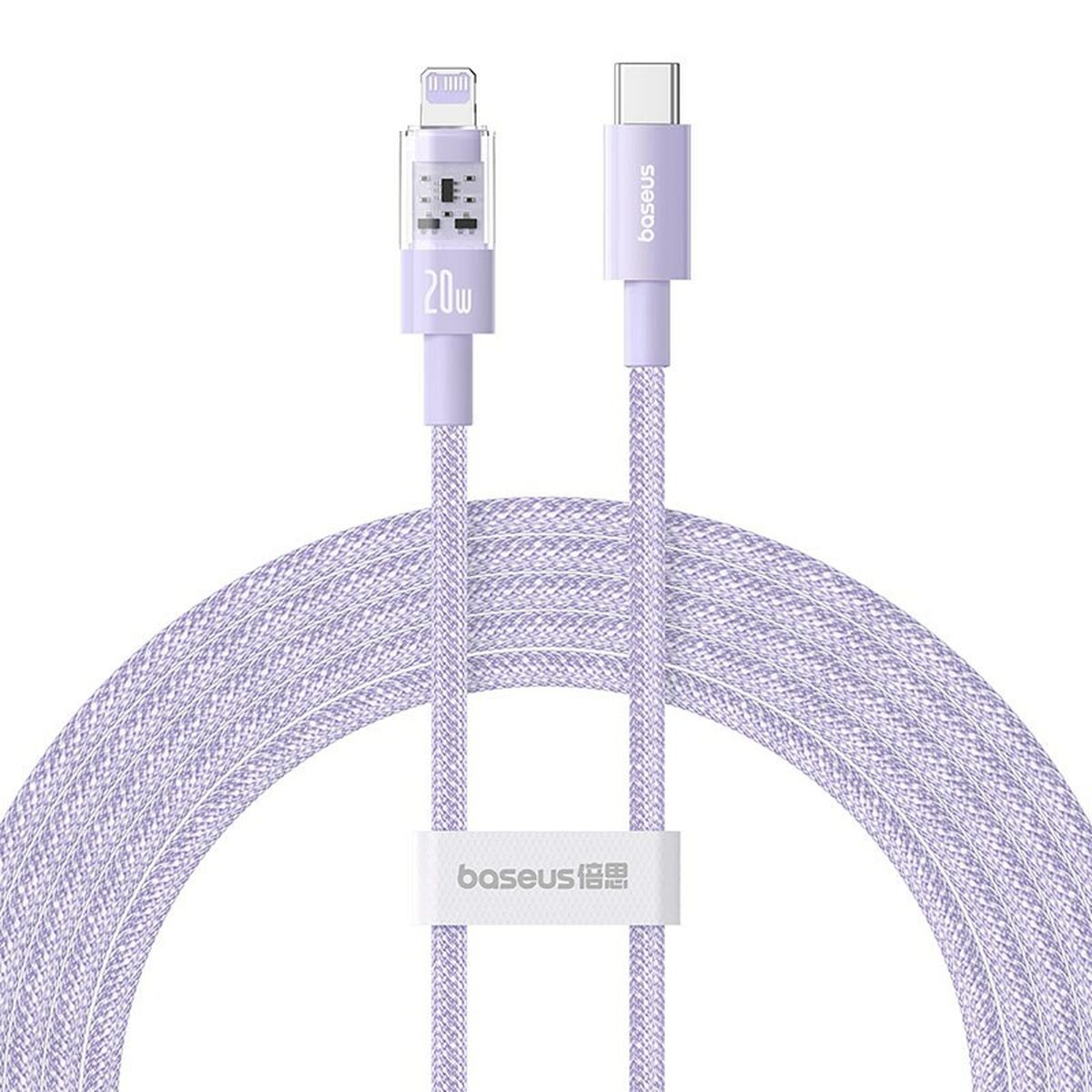 Câble USB-C vers Lightning Baseus P10373001511-01 Pourpre 2 m