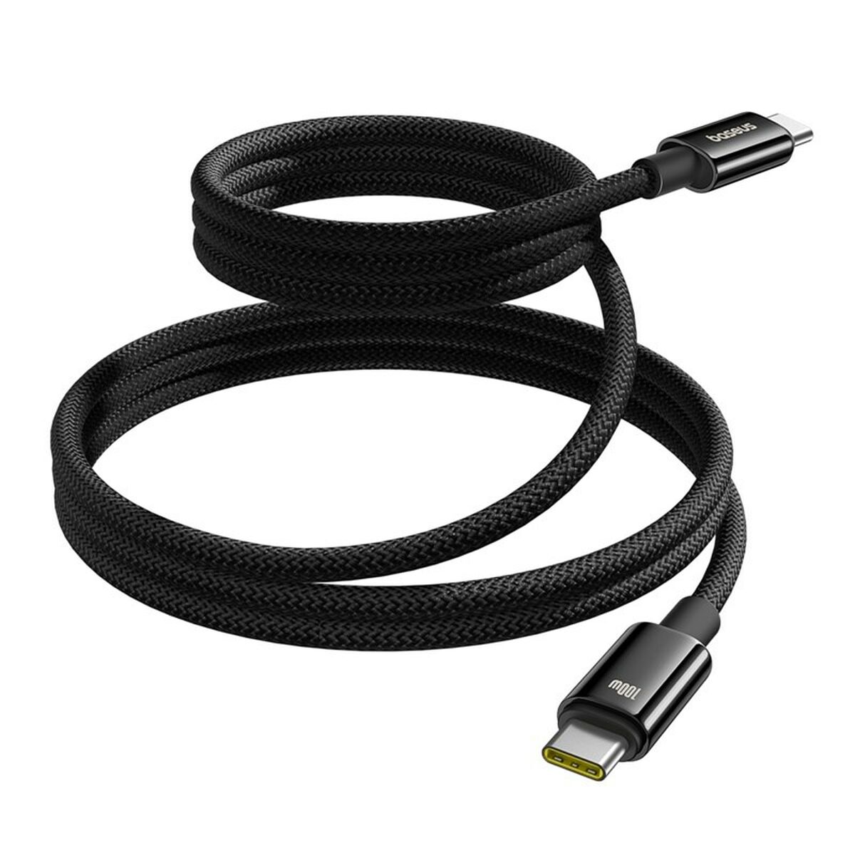 Image secondaire de Câble USB-C vers USB-C Baseus P10319805111-00 Noir 1 m