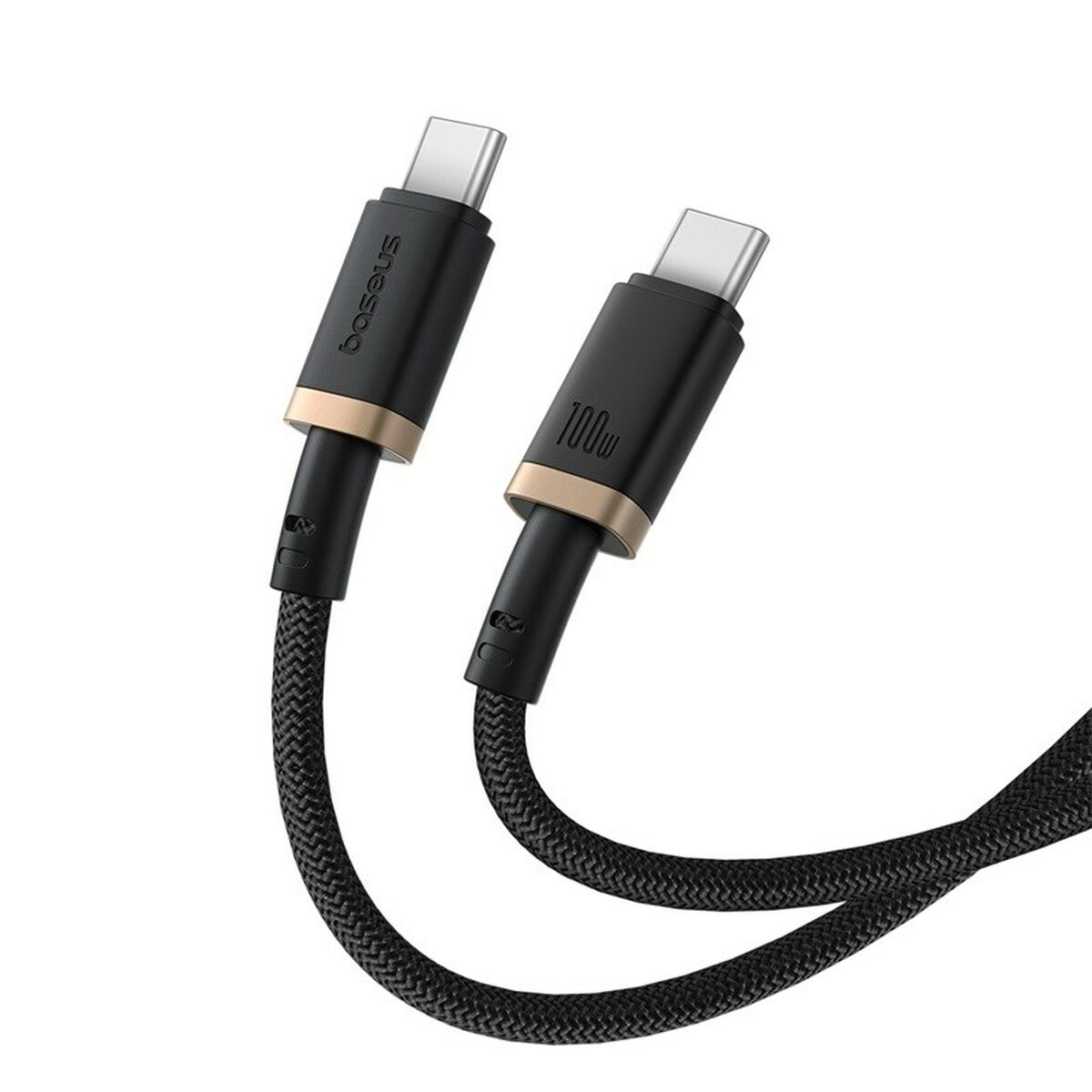 Image secondaire de Câble USB-C vers USB-C Baseus P10377803U01-00 Noir Or 1 m
