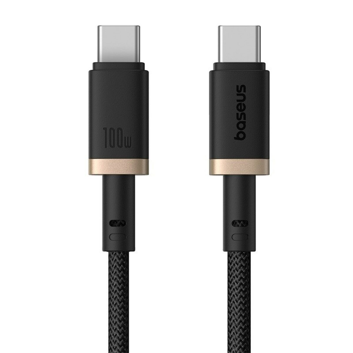 Image secondaire de Câble USB-C vers USB-C Baseus P10377803U01-02 Noir Or 2 m