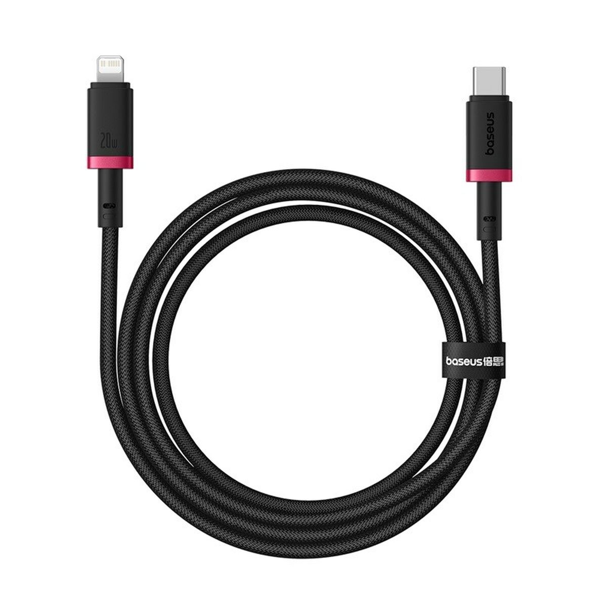 Câble USB-C vers Lightning Baseus P10377800U01-01 Noir Rouge 1 m