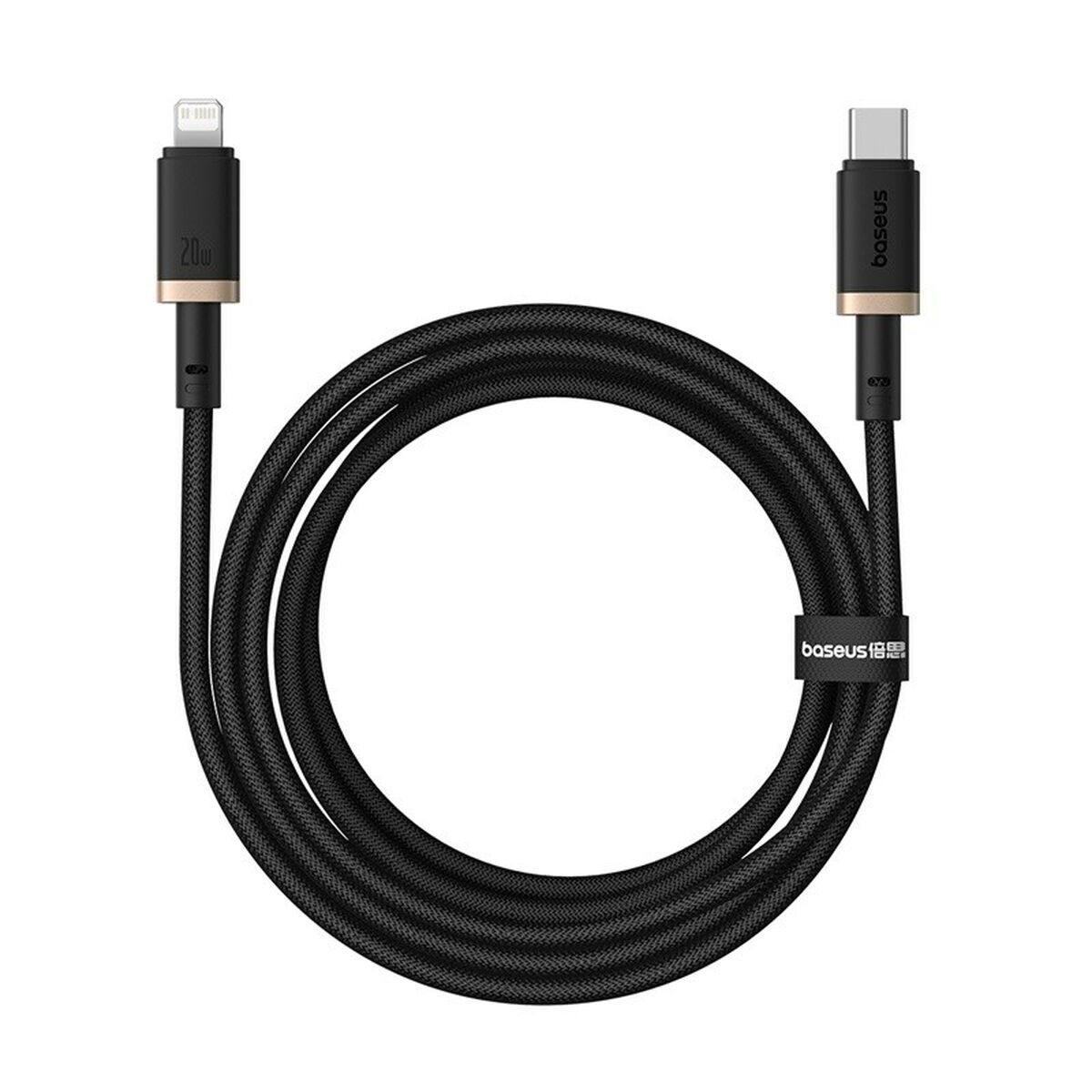 Câble USB-C vers Lightning Baseus P10377800U01-02 Noir Or 2 m