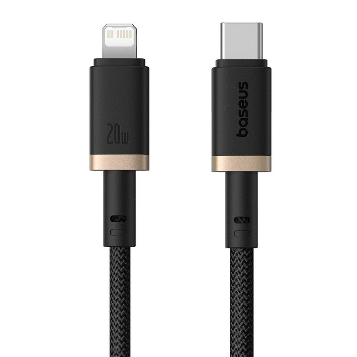 Image secondaire de Câble USB-C vers Lightning Baseus P10377800U01-02 Noir Or 2 m