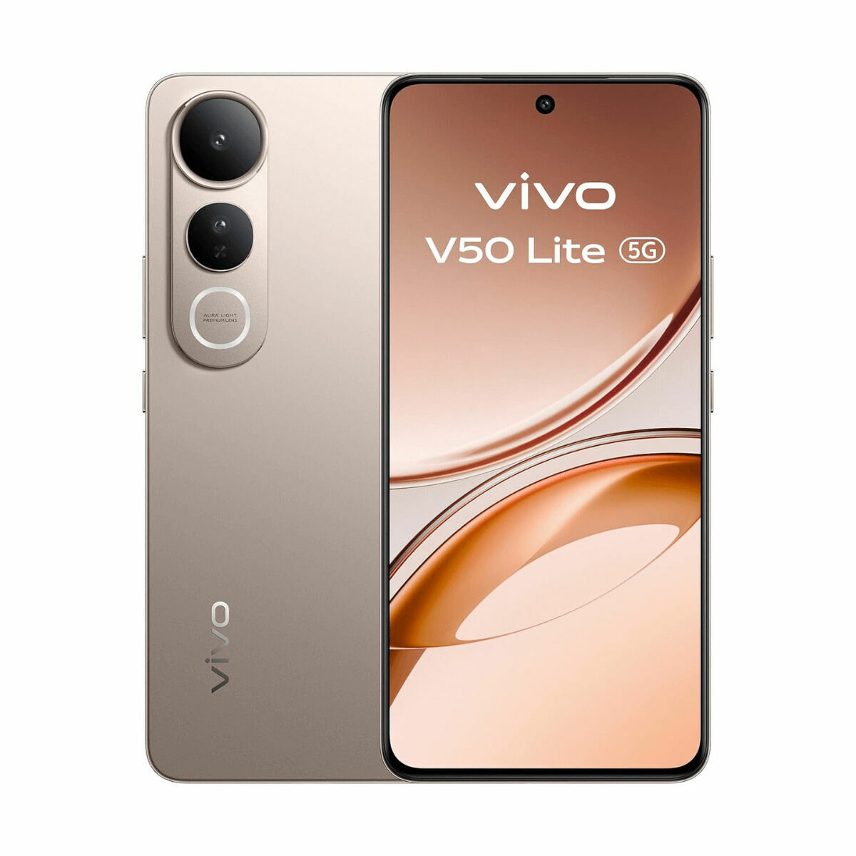 Smartphone Vivo V50 Lite 6,7" mediatek dimensity 6300 8 GB RAM 256 GB Brown Golden