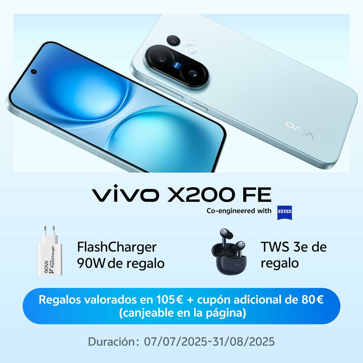 Afbeeldingen van Smartphone Vivo 560272 Octa Core 12 GB RAM 512 GB Blue