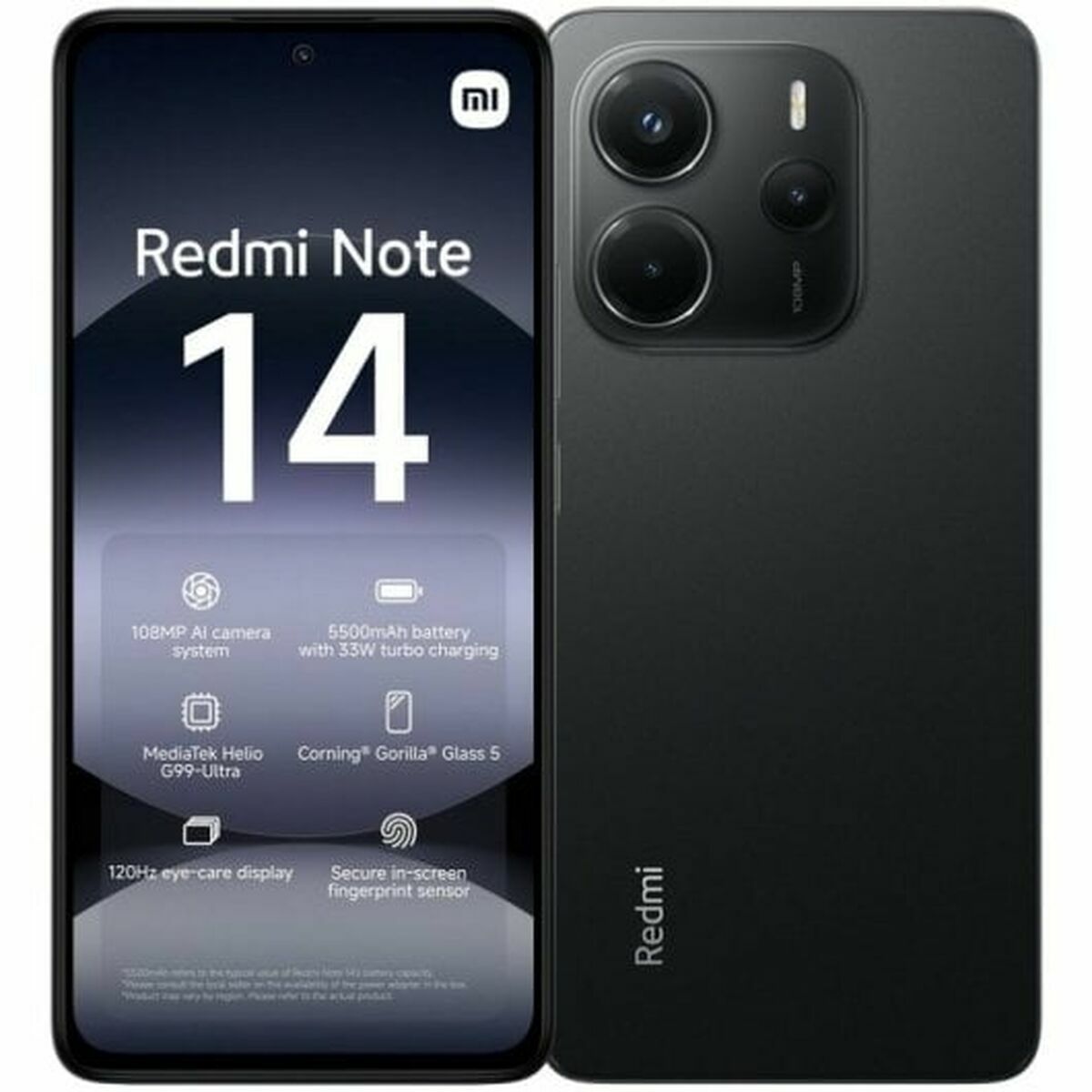 Smartphone Xiaomi Redmi Note 14 HELIO G99 ULTRA 6 GB RAM 128 GB Zwart 6,67