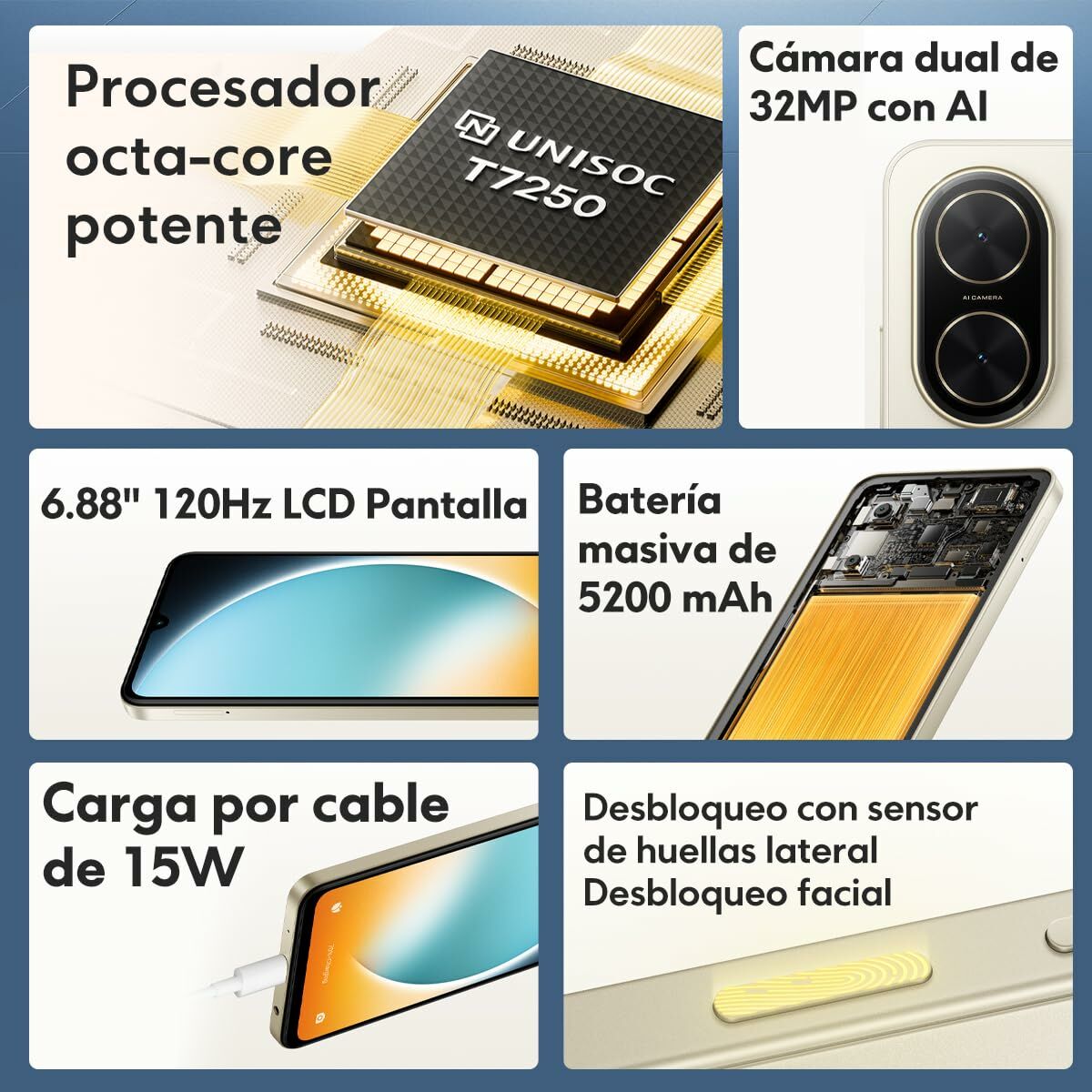 Smartphone Xiaomi POCO C71 6,88" Octa Core 4 GB RAM 128 GB Black