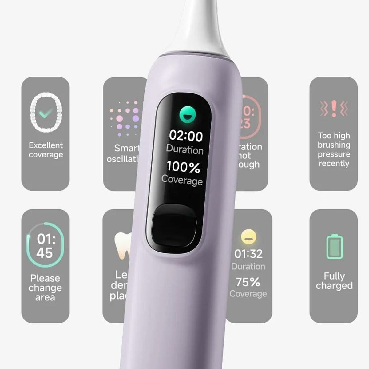 Elektrische tandenborstel Xiaomi Oscillation Electric Toothbrush Pro Paars